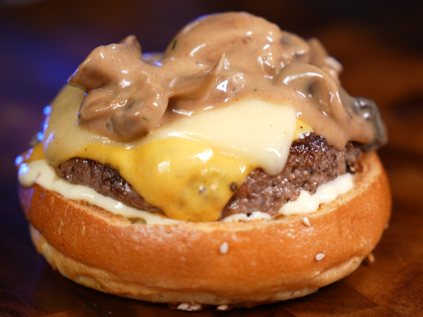 Preparing Loai's Royal Suite Burger